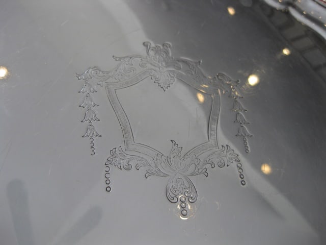 Silverplate Serving Trays and Pewter Revere Bowl - 6