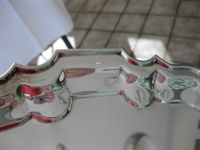 Silverplate Serving Trays and Pewter Revere Bowl - 7