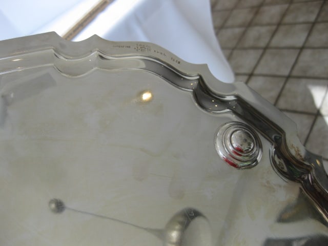 Silverplate Serving Trays and Pewter Revere Bowl - 8