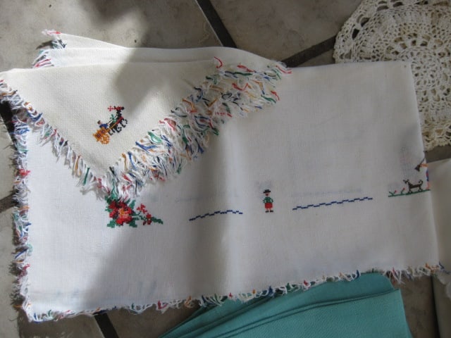 Grouping of Vintage Hand Made Lace Doilies and Embroidery Napkins and Placemats - 10