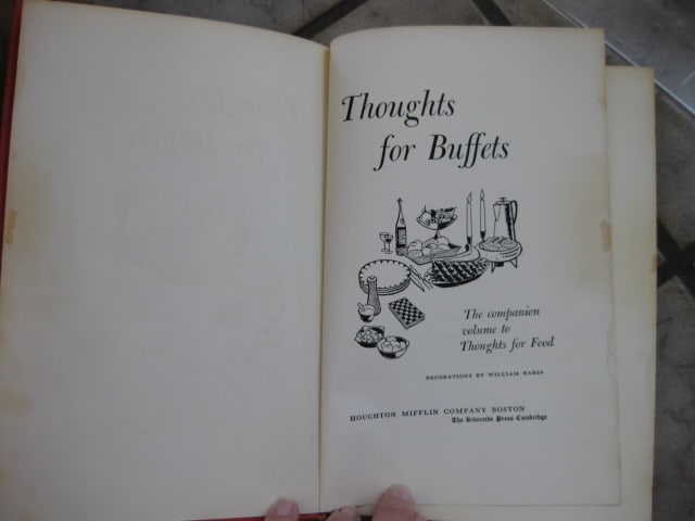 1950's Cookbooks, Hand Sewn Aprons, Oak Recipe Box with Collection of Recipes and - 19