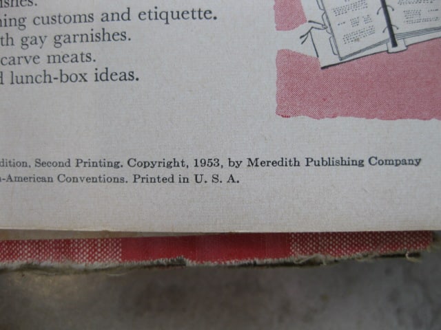 1950's Cookbooks, Hand Sewn Aprons, Oak Recipe Box with Collection of Recipes and - 9
