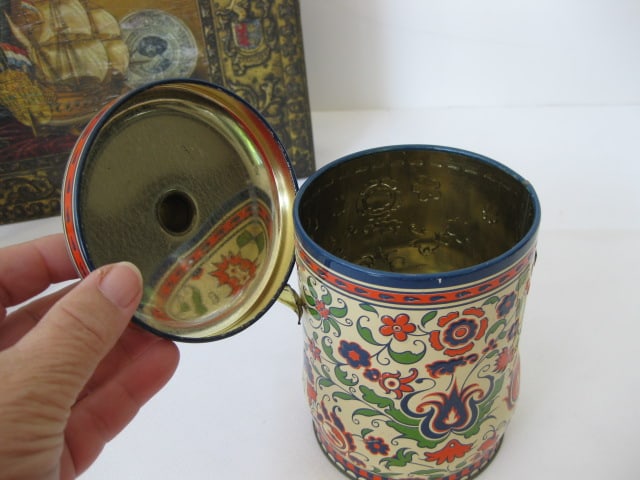 Grouping of Old Cookie/Fruitcake/Tea Tins - 11