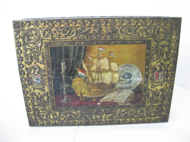 Grouping of Old Cookie/Fruitcake/Tea Tins - 13