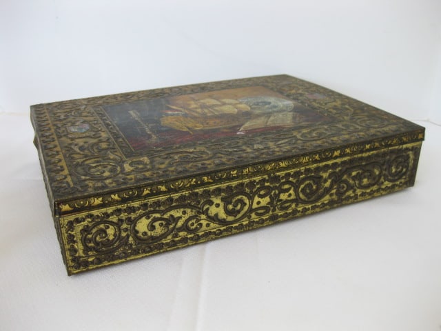 Grouping of Old Cookie/Fruitcake/Tea Tins - 14