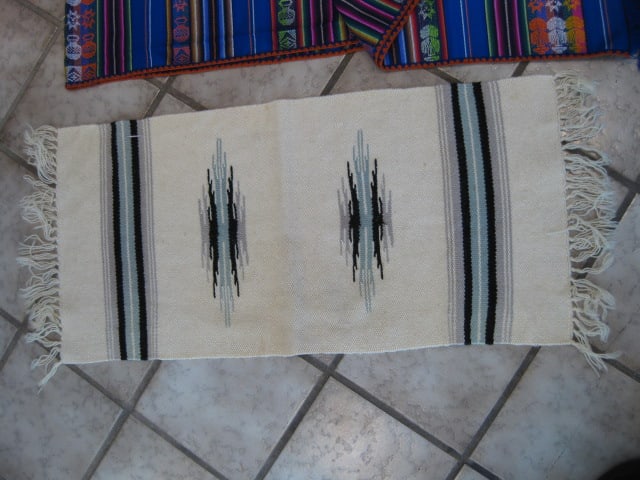 Latin American Woven Table Cloth and Table Runner - 2