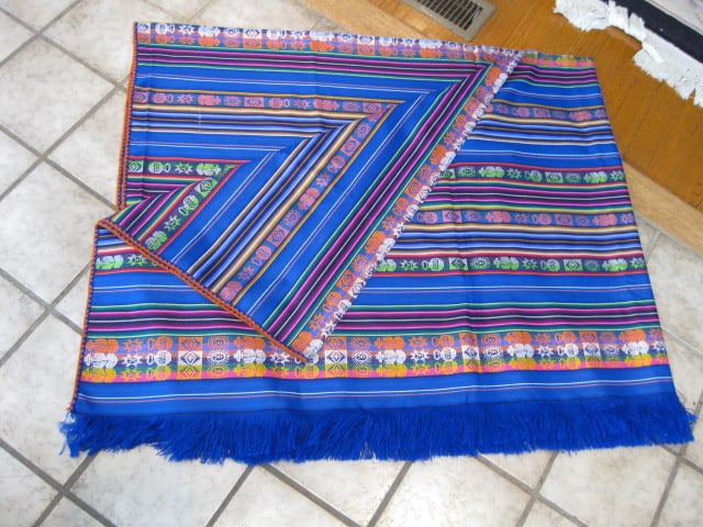 Latin American Woven Table Cloth and Table Runner - 5