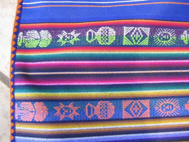 Latin American Woven Table Cloth and Table Runner - 7