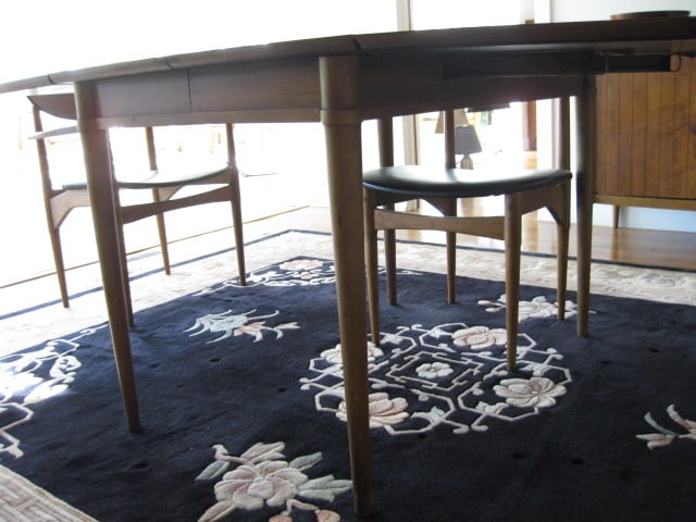 Lane Midcentury Drop Side Dining Table, Leaves and Chairs - 7