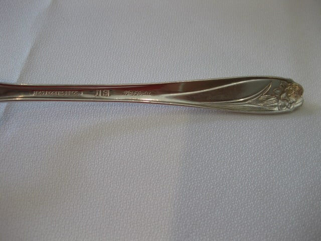 87 Pieces of 1847 Rogers Bros. "Daffodil" Silverplate Flatware and Serving Pieces in Silver Saver - 9