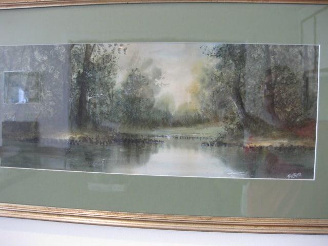 Pam Colyar Signed Original Forest Landscape Watercolor - 2