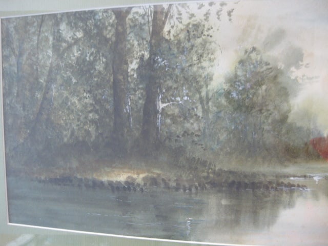 Pam Colyar Signed Original Forest Landscape Watercolor - 3