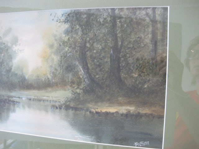 Pam Colyar Signed Original Forest Landscape Watercolor - 4