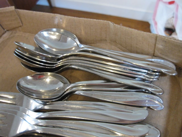 Two Patterns of International Stainless Midcentury Flatware - 10