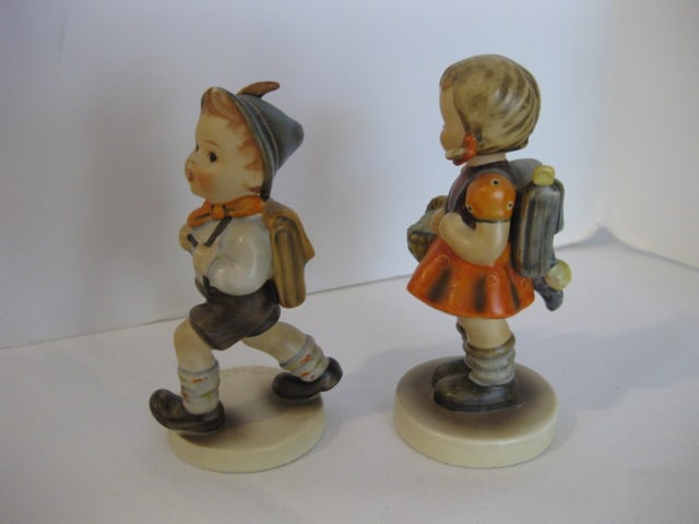 Two W. German Goebel Hummel Figurines, Carved Wood Folk Art Figures and - 5