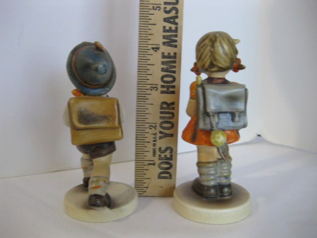 Two W. German Goebel Hummel Figurines, Carved Wood Folk Art Figures and - 6