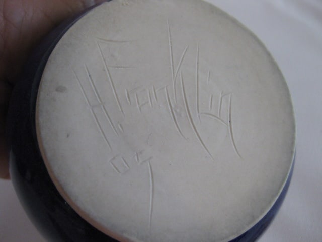 Signed Studio Pottery Mugs and Chip & Dip Plate - 18