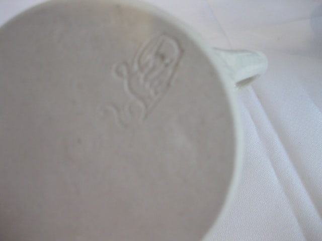 Signed Studio Pottery Mugs and Chip & Dip Plate - 7