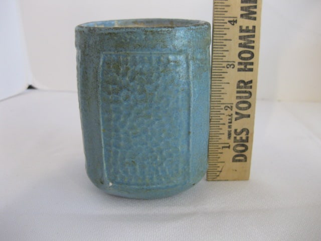 Signed Studio Pottery Mugs and Chip & Dip Plate - 9