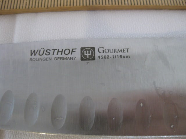 Wusthof Wood Knife Block, Knives and Sharpener - 11