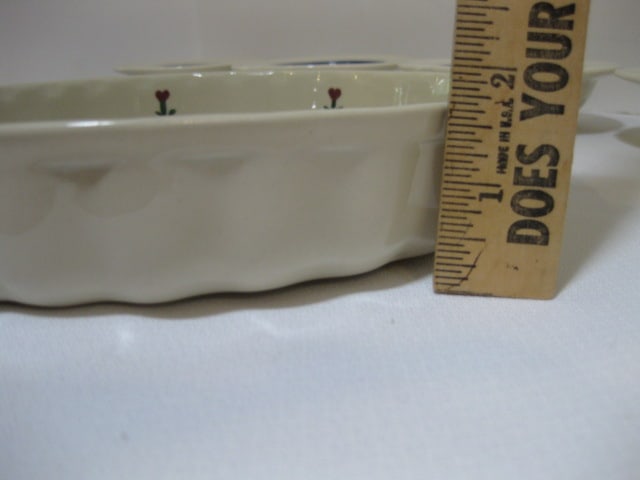 Emerson Creek Pottery Handpainted Bowls and Hartstone Stoneware Quiche Baker - 5