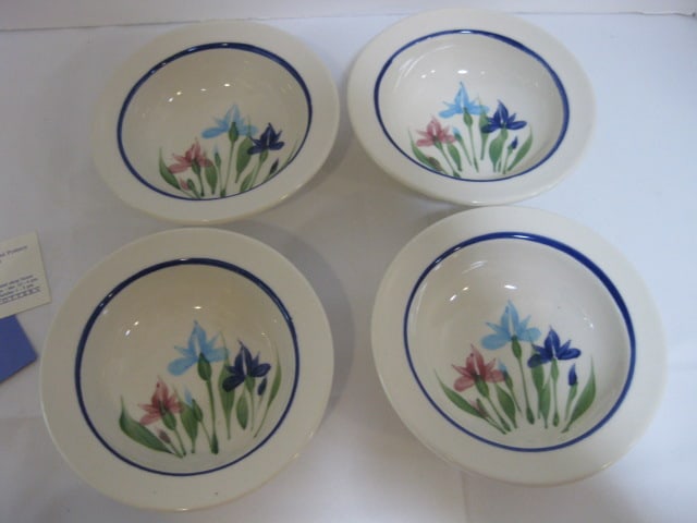Emerson Creek Pottery Handpainted Bowls and Hartstone Stoneware Quiche Baker - 6