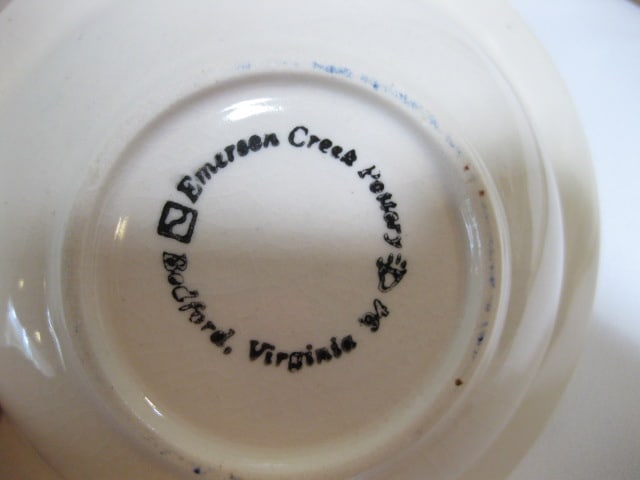 Emerson Creek Pottery Handpainted Bowls and Hartstone Stoneware Quiche Baker - 9