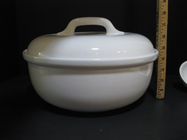 Over and Back Portugal Pottery Tureen with Ladle - 3