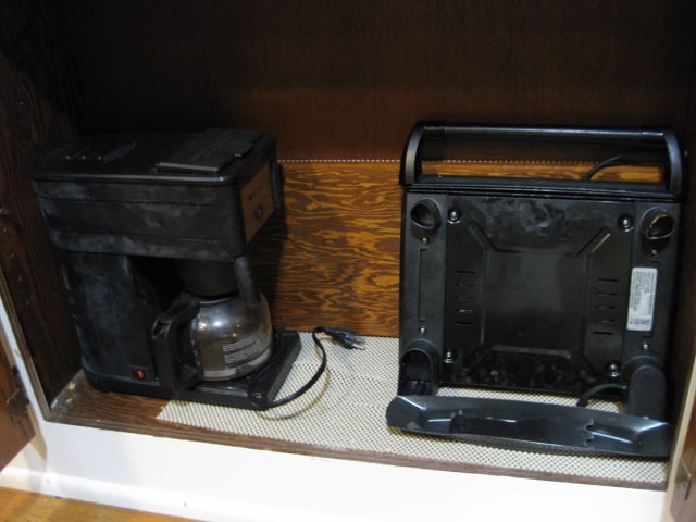 Contents of Built-In Pantry Cabinets-Glass Ware, Plastic Ware, Small Appliances, - 11