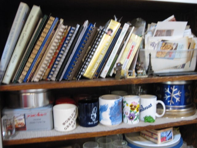 Contents of Built-In Pantry Cabinets-Glass Ware, Plastic Ware, Small Appliances, - 13