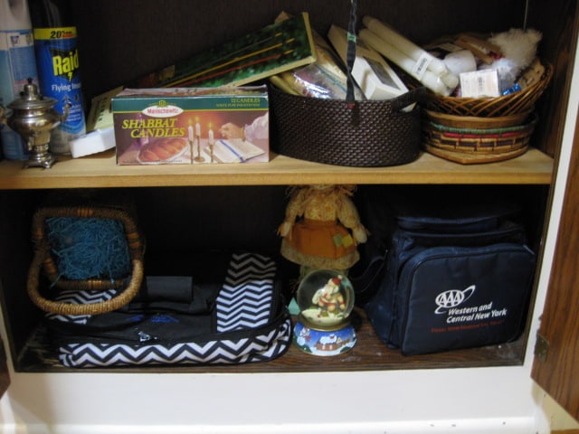Contents of Built-In Pantry Cabinets-Glass Ware, Plastic Ware, Small Appliances, - 5