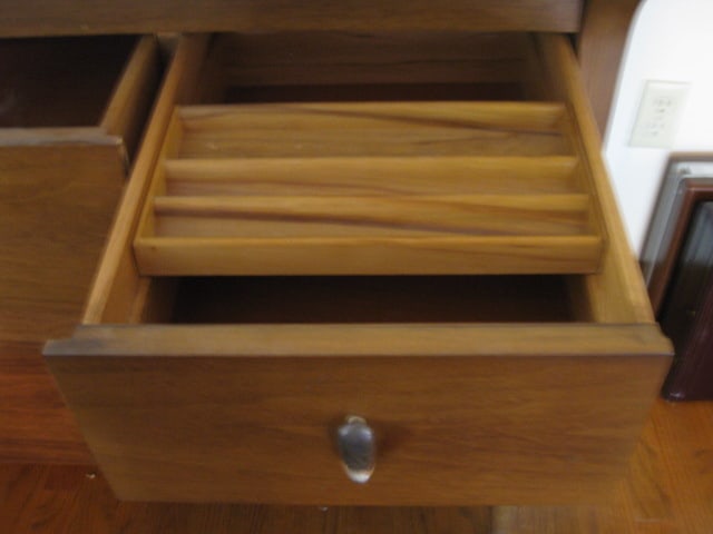 Midcentury Profile by Drexel Dresser and Wall Mirror - 11