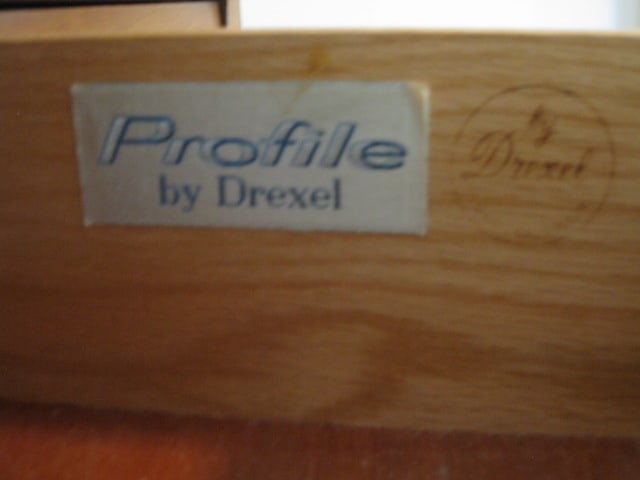 Midcentury Profile by Drexel Dresser and Wall Mirror - 13