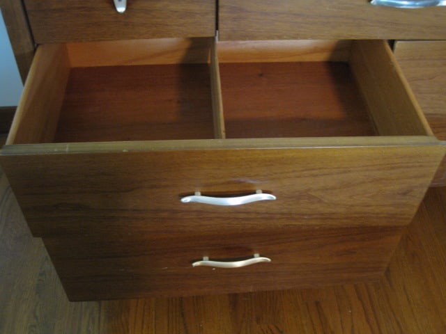 Midcentury Profile by Drexel Dresser and Wall Mirror - 16