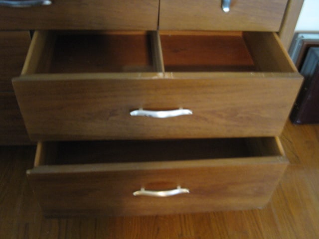 Midcentury Profile by Drexel Dresser and Wall Mirror - 18
