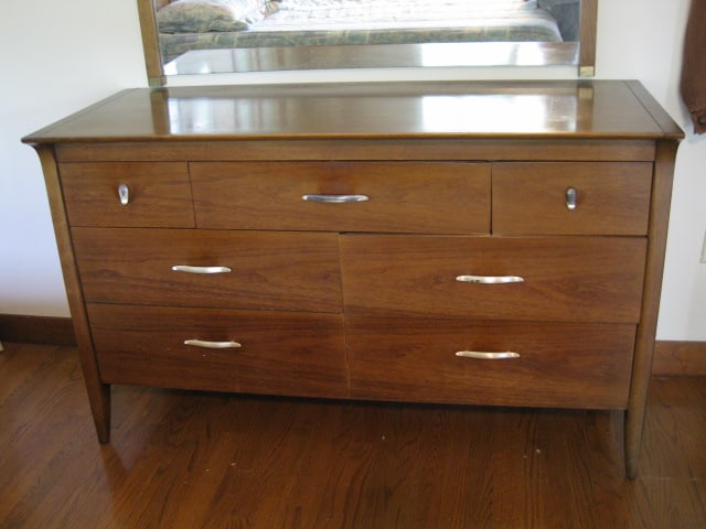 Midcentury Profile by Drexel Dresser and Wall Mirror - 2