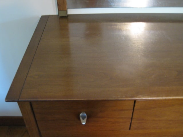 Midcentury Profile by Drexel Dresser and Wall Mirror - 4