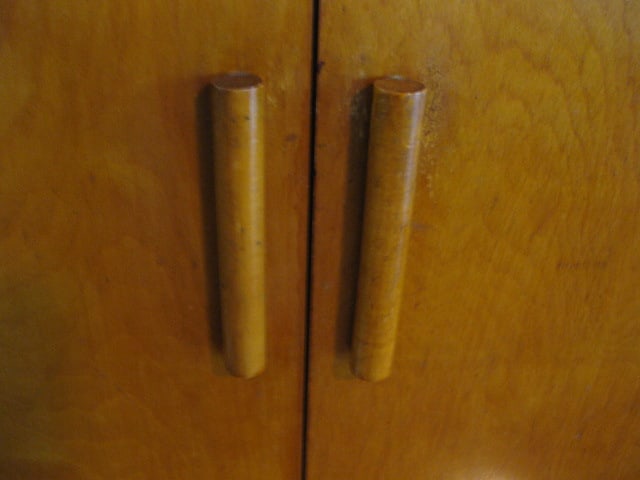 Wood 2 Door Cabinet - 4