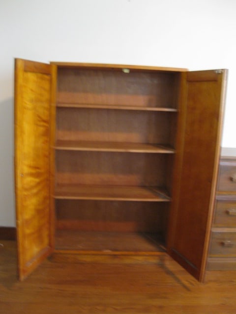 Wood 2 Door Cabinet - 5