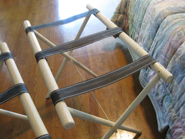 Pair of Painted Luggage Racks - 4