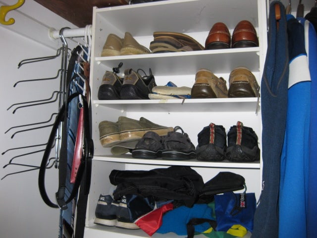 Contents of Walk-In Closet-Nice Men's Sport Coats, Jackets, Coats, Dress Pants, Shirts, etc. - 11