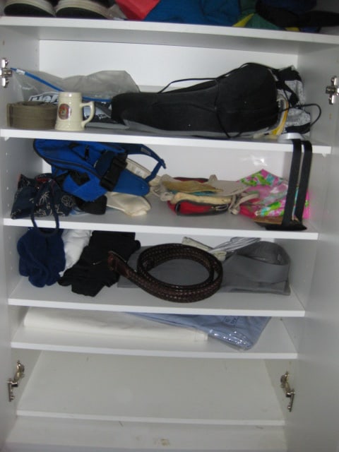 Contents of Walk-In Closet-Nice Men's Sport Coats, Jackets, Coats, Dress Pants, Shirts, etc. - 12