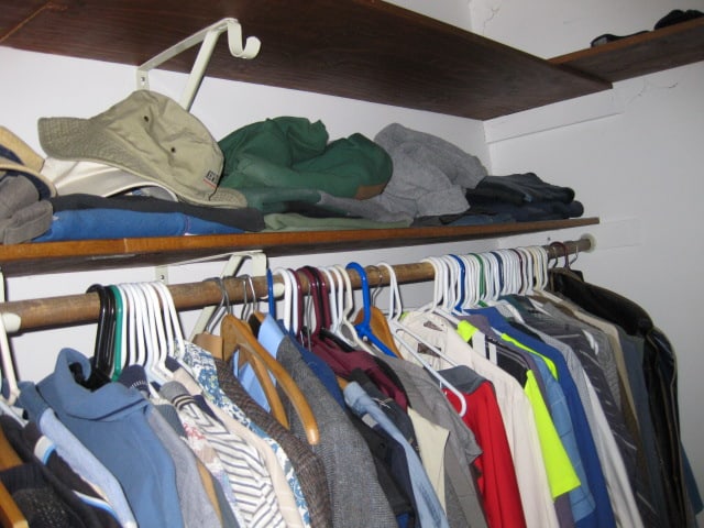 Contents of Walk-In Closet-Nice Men's Sport Coats, Jackets, Coats, Dress Pants, Shirts, etc. - 3