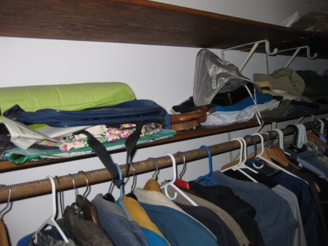 Contents of Walk-In Closet-Nice Men's Sport Coats, Jackets, Coats, Dress Pants, Shirts, etc. - 4