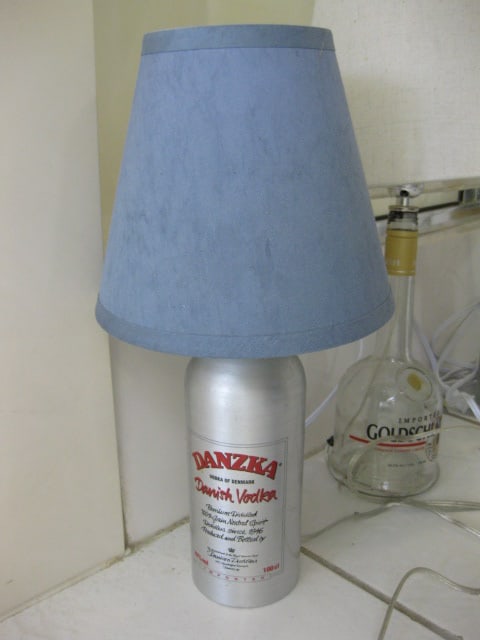 Five Custom Made Liquor Bottle Table Lamps - 2