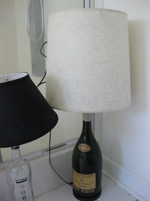 Five Custom Made Liquor Bottle Table Lamps - 6