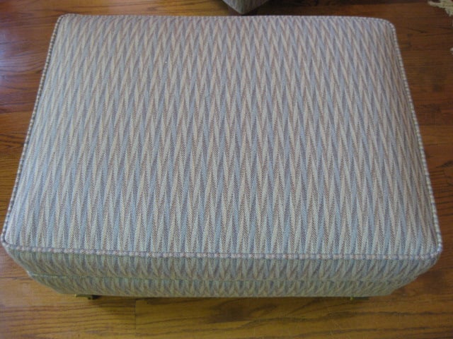 Southern Tier Upholstery Midcentury Armchair with Matching Ottoman - 11