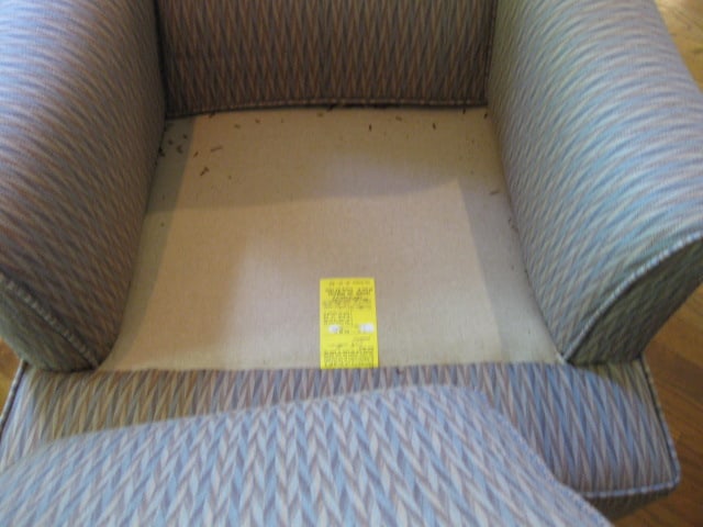 Southern Tier Upholstery Midcentury Armchair with Matching Ottoman - 7
