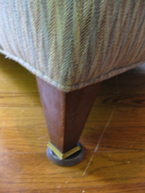 Southern Tier Upholstery Midcentury Armchair with Matching Ottoman - 9