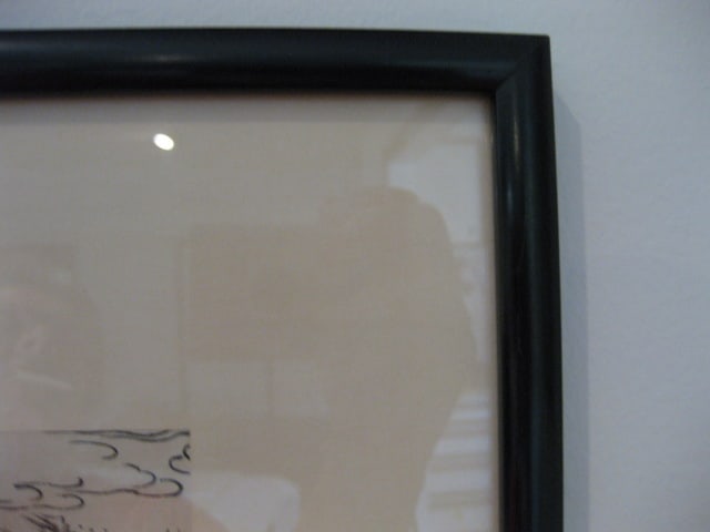 Framed and Matted Japanese Warrior Screen Print - 5